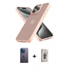 MARSİLYAN™- iPhone 13 Pro Max Kılıf Atlas Form - Siyah Bilvis 3D Cam Ekran Koruyucu + Neon Fosforlu Kamera Lens - MI
