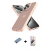 MARSİLYAN™- iPhone 13 Pro Max Kılıf Atlas Form - Siyah Bilvis 3D Mat Cam Ekran Koruyucu + Shine Kamera Lens Koruma Cam - PE