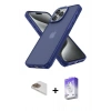 MARSİLYAN™- iPhone 13 Pro Max Kılıf Atlas Form - Siyah Bilvis 5in1 3D Magic Cam Ekran Koruyucu + Pers Alüminyum Kamera Lens - GD