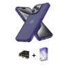 MARSİLYAN™- iPhone 13 Pro Max Kılıf Atlas Form - Siyah Bilvis 5in1 3D Magic Cam Ekran Koruyucu + Raze Metal Kamera Lens - GD