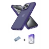 MARSİLYAN™- iPhone 13 Pro Max Kılıf Atlas Form - Siyah Bilvis 5in1 3D Magic Cam Ekran Koruyucu + Shine Kamera Lens Koruma Cam - MI