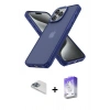 MARSİLYAN™- iPhone 13 Pro Max Kılıf Atlas Form - Siyah Bilvis 5in1 3D Magic Cam Ekran Koruyucu + Pers Alüminyum Kamera Lens - SABE