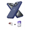MARSİLYAN™- iPhone 13 Pro Max Kılıf Atlas Form - Siyah Bilvis 5in1 3D Magic Cam Ekran Koruyucu + Pers Alüminyum Kamera Lens - KI