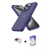 MARSİLYAN™- iPhone 13 Pro Max Kılıf Atlas Form - Siyah Bilvis 5in1 3D Magic Cam Ekran Koruyucu + Pers Alüminyum Kamera Lens - KI