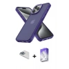 MARSİLYAN™- iPhone 13 Pro Max Kılıf Atlas Form - Siyah Bilvis 5in1 3D Magic Cam Ekran Koruyucu + Pers Alüminyum Kamera Lens - SABE