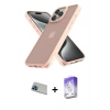 MARSİLYAN™- iPhone 13 Pro Max Kılıf Atlas Form - Siyah Bilvis 5in1 3D Magic Cam Ekran Koruyucu + Rainbow Kamera Lens Koruma Cam - MI