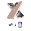 MARSİLYAN™- iPhone 13 Pro Max Kılıf Atlas Form - Siyah Bilvis 5in1 3D Magic Cam Ekran Koruyucu + Renkli Kamera Lens Koruma Cam - YL