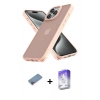 MARSİLYAN™- iPhone 13 Pro Max Kılıf Atlas Form - Siyah Bilvis 5in1 3D Magic Cam Ekran Koruyucu + Shine Kamera Lens Koruma Cam - PE