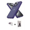 MARSİLYAN™- iPhone 13 Pro Max Kılıf Atlas Form - Siyah Bilvis Hayalet Cam Ekran Koruyucu + Pers Alüminyum Kamera Lens - GI