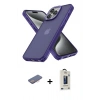 MARSİLYAN™- iPhone 13 Pro Max Kılıf Atlas Form - Siyah Bilvis Hayalet Cam Ekran Koruyucu + Renkli Kamera Lens Koruma Cam - PE