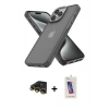 MARSİLYAN™- iPhone 13 Pro Max Kılıf Atlas Form - Siyah Joko 5D Cam + Raze Metal Kamera Lens - GD