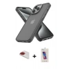MARSİLYAN™- iPhone 13 Pro Max Kılıf Atlas Form - Siyah Joko 5D Cam + Pers Alüminyum Kamera Lens - KI