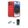MARSİLYAN™- iPhone 13 Pro Max Kılıf Atlas Koleksiyonu - Şeffaf 360 Full Body Arka Koruyucu + Shine Kamera Lens Koruma Cam - MI