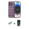 MARSİLYAN™- iPhone 13 Pro Max Kılıf Atlas Koleksiyonu - Şeffaf 360 Full Body Arka Koruyucu + Shine Kamera Lens Koruma Cam - MI