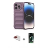MARSİLYAN™- iPhone 13 Pro Max Kılıf Atlas Koleksiyonu - Şeffaf 360 Full Body Arka Koruyucu + Pers Alüminyum Kamera Lens - KI