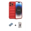 MARSİLYAN™- iPhone 13 Pro Max Kılıf Atlas Koleksiyonu - Siyah Bilvis 3D Cam Ekran Koruyucu + Shine Kamera Lens Koruma Cam - GI