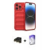 MARSİLYAN™- iPhone 13 Pro Max Kılıf Atlas Koleksiyonu - Siyah Bilvis 5in1 3D Magic Cam Ekran Koruyucu + Raze Metal Kamera Lens - GD