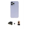 MARSİLYAN™- iPhone 13 Pro Max Kılıf Atlas Minimal Prime - Şeffaf Maxco Cam Ekran Koruyucu + Gold Raze Metal Kamera Lens