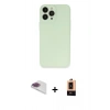 MARSİLYAN™- iPhone 13 Pro Max Kılıf Atlas Minimal Prime - Şeffaf Maxco Cam Ekran Koruyucu + Pers Alüminyum Kamera Lens - GI