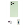 MARSİLYAN™- iPhone 13 Pro Max Kılıf Atlas Minimal Prime - Şeffaf Pasifik Cam Ekran Koruyucu + Pers Alüminyum Kamera Lens - GI