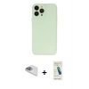 MARSİLYAN™- iPhone 13 Pro Max Kılıf Atlas Minimal Prime - Şeffaf Pasifik Cam Ekran Koruyucu + Pers Alüminyum Kamera Lens - SABE