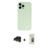 MARSİLYAN™- iPhone 13 Pro Max Kılıf Atlas Minimal Prime - Siyah 6D Mat Seramik Hayalet Nano Ekran Koruyucu + Raze Metal Kamera Lens - GD
