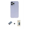 MARSİLYAN™- iPhone 13 Pro Max Kılıf Atlas Minimal Prime - Siyah 6D Mat Seramik Hayalet Nano Ekran Koruyucu + Metal Kamera Lens Koruma Cam - KI