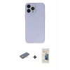 MARSİLYAN™- iPhone 13 Pro Max Kılıf Atlas Minimal Prime - Siyah 6D Mat Seramik Hayalet Nano Ekran Koruyucu + Renkli Kamera Lens Koruma Cam - TU