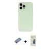 MARSİLYAN™- iPhone 13 Pro Max Kılıf Atlas Minimal Prime - Siyah 6D Mat Seramik Hayalet Nano Ekran Koruyucu + Shine Kamera Lens Koruma Cam - PE