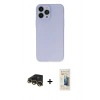 MARSİLYAN™- iPhone 13 Pro Max Kılıf Atlas Minimal Prime - Siyah 6D Mat Seramik Hayalet Nano Ekran Koruyucu + Raze Metal Kamera Lens - GD