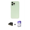 MARSİLYAN™- iPhone 13 Pro Max Kılıf Atlas Minimal Prime - Siyah Bilvis 5in1 3D Magic Cam Ekran Koruyucu + Raze Metal Kamera Lens - GD