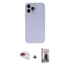 MARSİLYAN™- iPhone 13 Pro Max Kılıf Atlas Minimal Prime - Siyah Bilvis Hayalet Cam Ekran Koruyucu + Pers Alüminyum Kamera Lens - KI