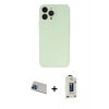 MARSİLYAN™- iPhone 13 Pro Max Kılıf Atlas Minimal Prime - Siyah Bilvis Hayalet Cam Ekran Koruyucu + Rainbow Kamera Lens Koruma Cam - MI