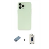 MARSİLYAN™- iPhone 13 Pro Max Kılıf Atlas Minimal Prime - Siyah Bilvis Hayalet Cam Ekran Koruyucu + Shine Kamera Lens Koruma Cam - GI