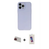 MARSİLYAN™- iPhone 13 Pro Max Kılıf Atlas Minimal Prime - Siyah Joko 5D Cam + Rainbow Kamera Lens Koruma Cam - KI