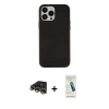 MARSİLYAN™- iPhone 13 Pro Max Kılıf Çekirdek Çizgi - Şeffaf Pasifik Cam Ekran Koruyucu + Raze Metal Kamera Lens - GD