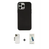MARSİLYAN™- iPhone 13 Pro Max Kılıf Çekirdek Çizgi - Şeffaf Pasifik Cam Ekran Koruyucu + Shine Kamera Lens - GD
