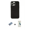 MARSİLYAN™- iPhone 13 Pro Max Kılıf Çekirdek Çizgi - Şeffaf Pasifik Cam Ekran Koruyucu + Shine Kamera Lens Koruma Cam - PE
