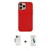 MARSİLYAN™- iPhone 13 Pro Max Kılıf Çekirdek Çizgi - Şeffaf Pasifik Cam Ekran Koruyucu + Shine Kamera Lens - GD