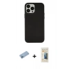 MARSİLYAN™- iPhone 13 Pro Max Kılıf Çekirdek Çizgi - Siyah 6D Mat Seramik Hayalet Nano Ekran Koruyucu + Shine Kamera Lens Koruma Cam - MI