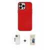 MARSİLYAN™- iPhone 13 Pro Max Kılıf Çekirdek Çizgi - Siyah 6D Mat Seramik Hayalet Nano Ekran Koruyucu + Shine Kamera Lens - GD