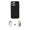 MARSİLYAN™- iPhone 13 Pro Max Kılıf Çekirdek Çizgi - Siyah 6D Mat Seramik Hayalet Nano Ekran Koruyucu + Shine Kamera Lens - GD