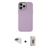 MARSİLYAN™- iPhone 13 Pro Max Kılıf Çekirdek Çizgi - Siyah Bilvis 3D Cam Ekran Koruyucu + Pers Alüminyum Kamera Lens - GI