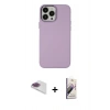 MARSİLYAN™- iPhone 13 Pro Max Kılıf Çekirdek Çizgi - Siyah Bilvis 3D Mat Cam Ekran Koruyucu + Pers Alüminyum Kamera Lens - GI