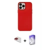 MARSİLYAN™- iPhone 13 Pro Max Kılıf Çekirdek Çizgi - Siyah Bilvis 5in1 3D Magic Cam Ekran Koruyucu + Pers Alüminyum Kamera Lens - KI