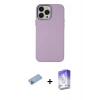 MARSİLYAN™- iPhone 13 Pro Max Kılıf Çekirdek Çizgi - Siyah Bilvis 5in1 3D Magic Cam Ekran Koruyucu + Shine Kamera Lens Koruma Cam - MI