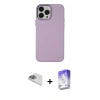 MARSİLYAN™- iPhone 13 Pro Max Kılıf Çekirdek Çizgi - Siyah Bilvis 5in1 3D Magic Cam Ekran Koruyucu + Pers Alüminyum Kamera Lens - SABE