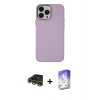 MARSİLYAN™- iPhone 13 Pro Max Kılıf Çekirdek Çizgi - Siyah Bilvis 5in1 3D Magic Cam Ekran Koruyucu + Raze Metal Kamera Lens - GD