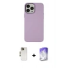 MARSİLYAN™- iPhone 13 Pro Max Kılıf Çekirdek Çizgi - Siyah Bilvis 5in1 3D Magic Cam Ekran Koruyucu + Shine Kamera Lens - GD