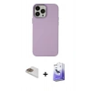 MARSİLYAN™- iPhone 13 Pro Max Kılıf Çekirdek Çizgi - Siyah Bilvis 5in1 5D Magic Hayalet Cam Ekran Koruyucu + Gold Pers Alüminyum Kamera Lens